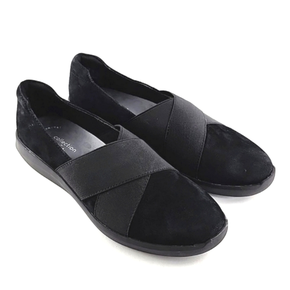 Clarks Women's Kayleigh Suede Cushion Feel Slip On Casual Flats Black 7.5M - Picture 3 of 15